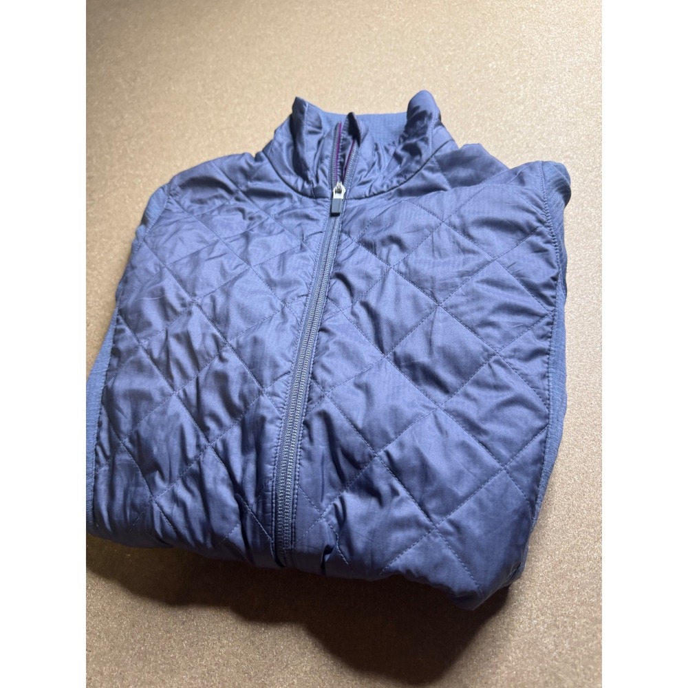 Icebreaker Womens Merino Loft Hybrid Quilted Full Zip Jacket Blue Gray GT S